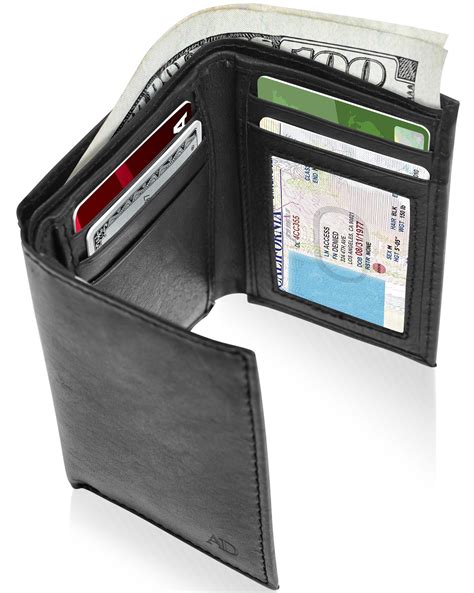 mens trifold wallets with 10 card slots and rfid block|men's trifold rfid blocking wallet.